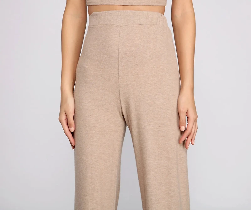 Taking Knit Easy Wide Leg Pajama Pants