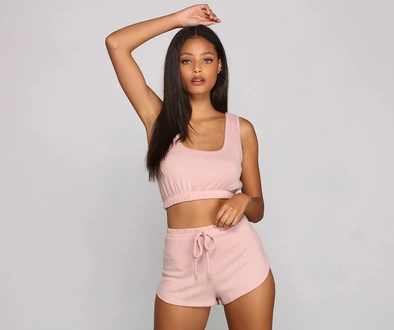 Keeping Knit Cute N' Cozy Pajama Shorts