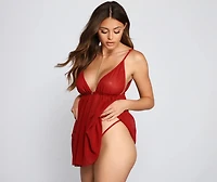 Raise The Heat Babydoll And Panty Set