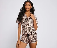 Feline Fierce Leopard Pajama Set
