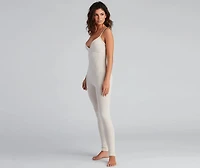 Cozy Must-Have Brushed Knit Jumpsuit
