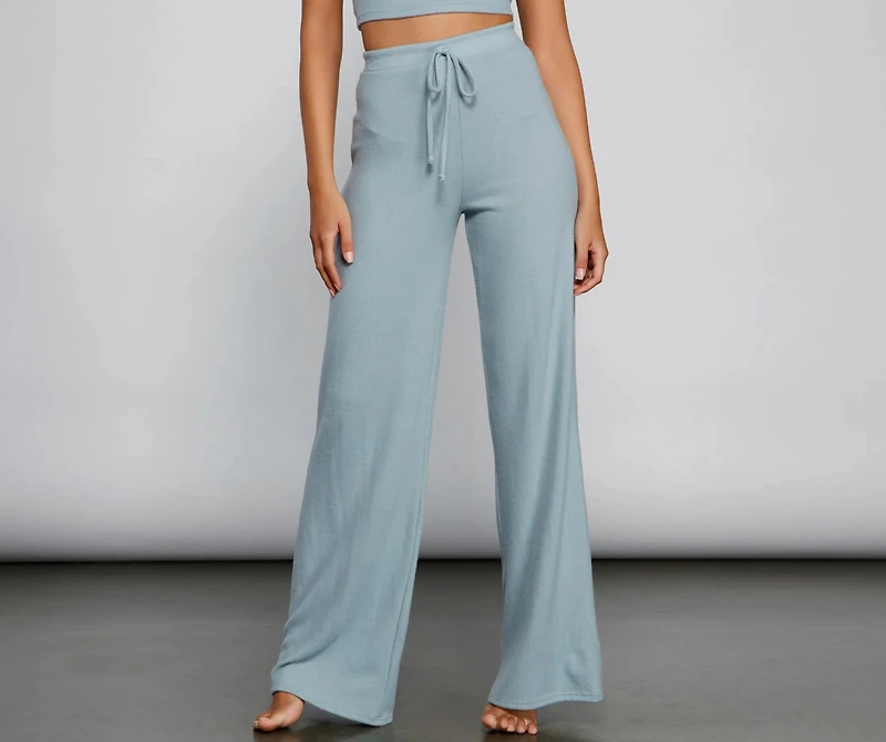 Sleeping Wide-Leg Pajama Pants