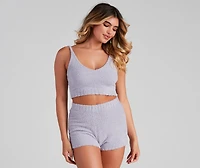 Forever Cozy Chenille Pajama Shorts