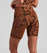 Slay Snake High Waist Seamless Shorts