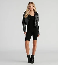 Trendy Girl Vibes One-Shoulder Romper
