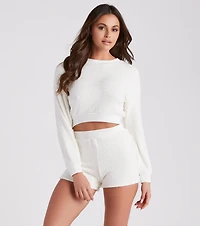 Cozy Dream Sweater And Shorts Set