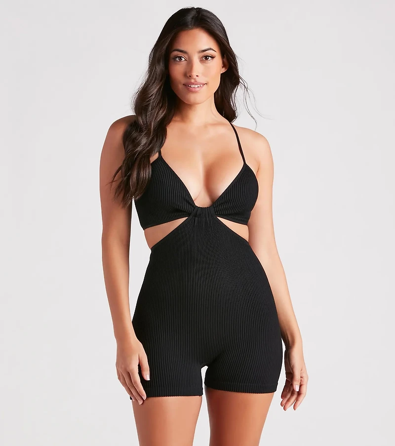 Sweet Seamless Cutout Romper