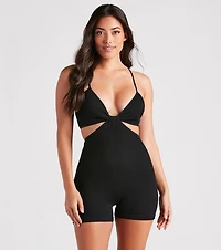 Sweet Seamless Cutout Romper