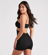 Sweet Seamless Cutout Romper
