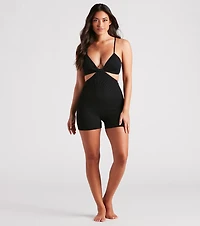 Sweet Seamless Cutout Romper