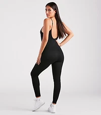 Need-Now Sleeveless Knit Catsuit