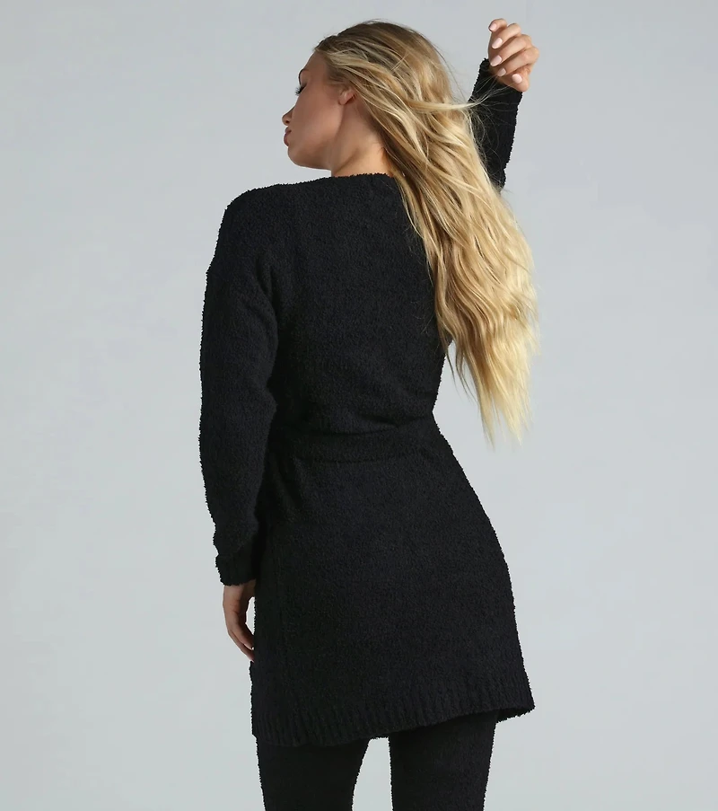 Tied Cozy Chenille Tie-Waist Robe