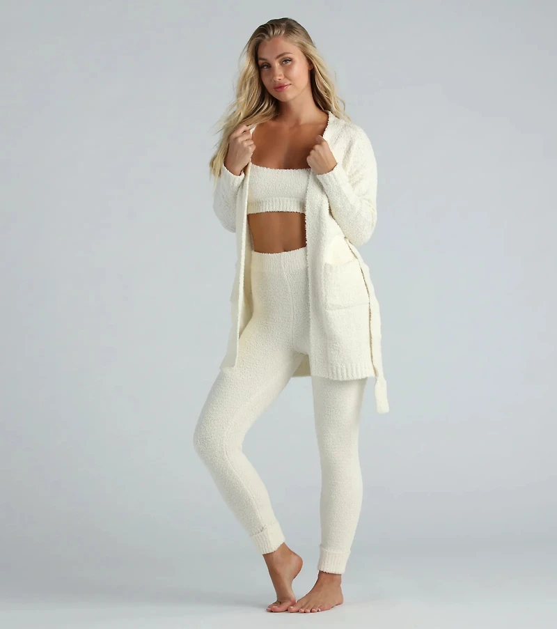 Tied Cozy Chenille Tie-Waist Robe