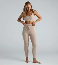 Feeling The Vibe High-Rise Chenille Joggers