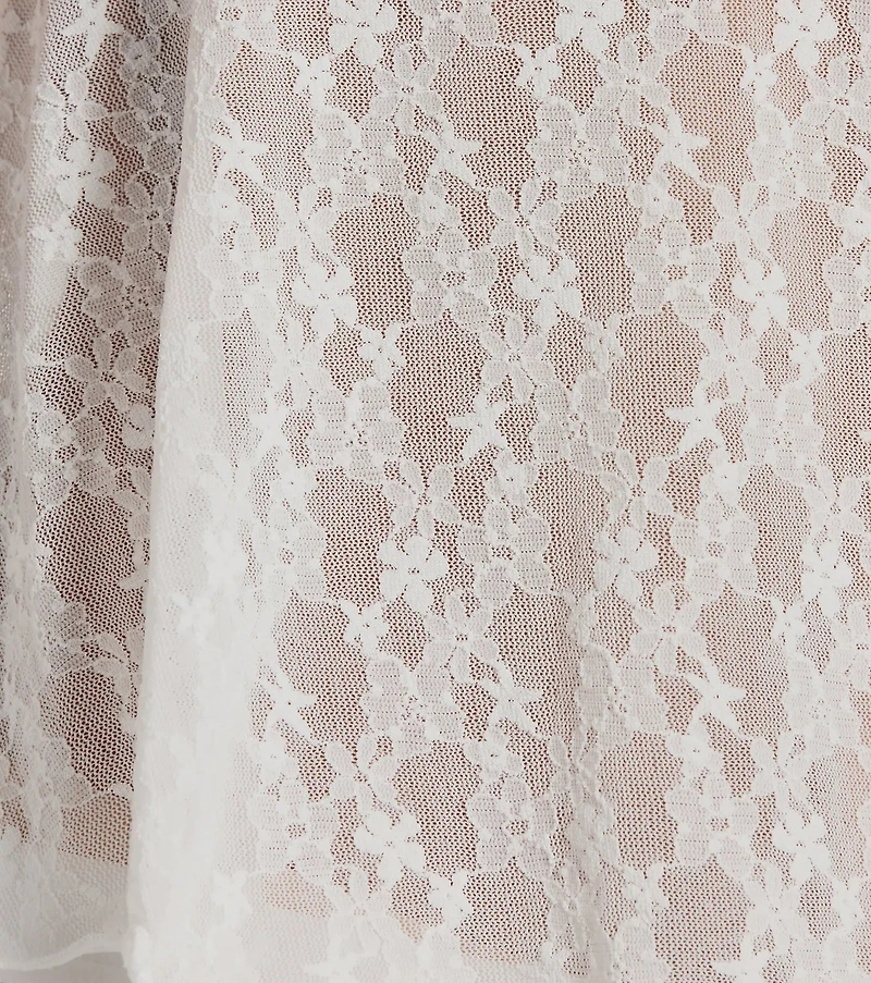 Sexy Spark Sheer Lace Pajama Top And Boyshorts Set