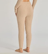 Cozy Life Chenille Knit Tie-Waist Joggers