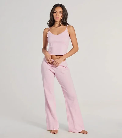 Sleeping Cute Mid-Rise Button Pajama Pants