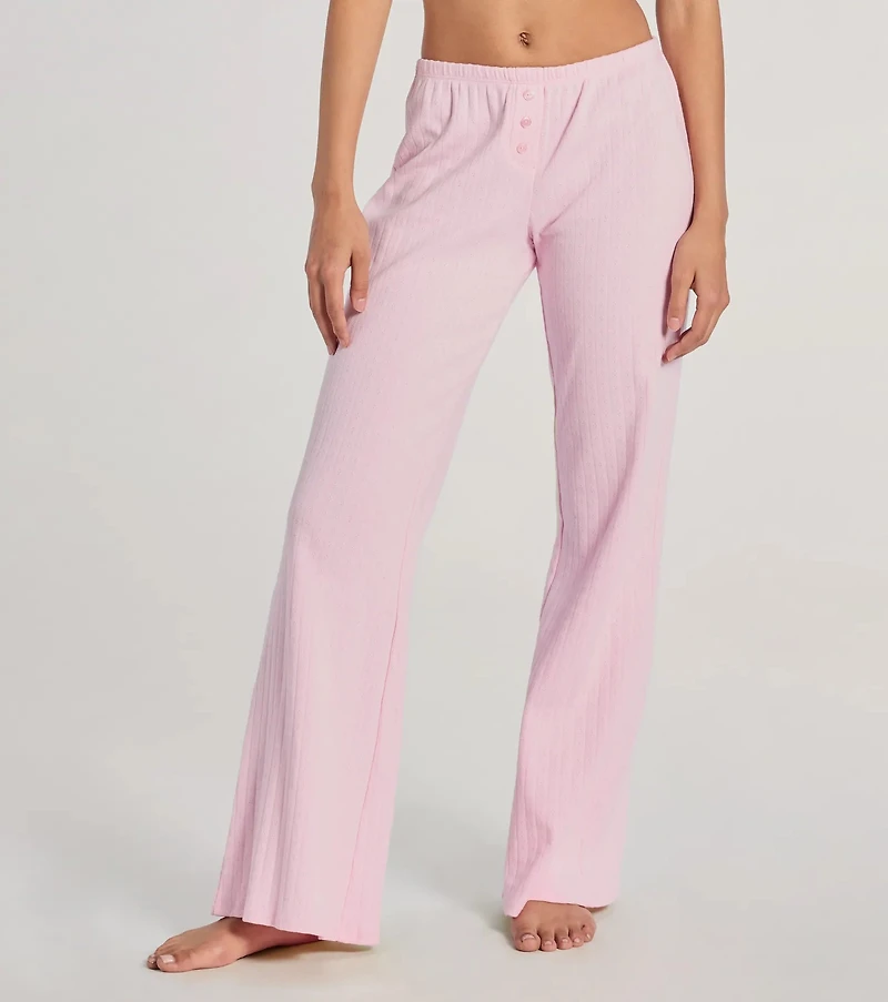 Sleeping Cute Mid-Rise Button Pajama Pants