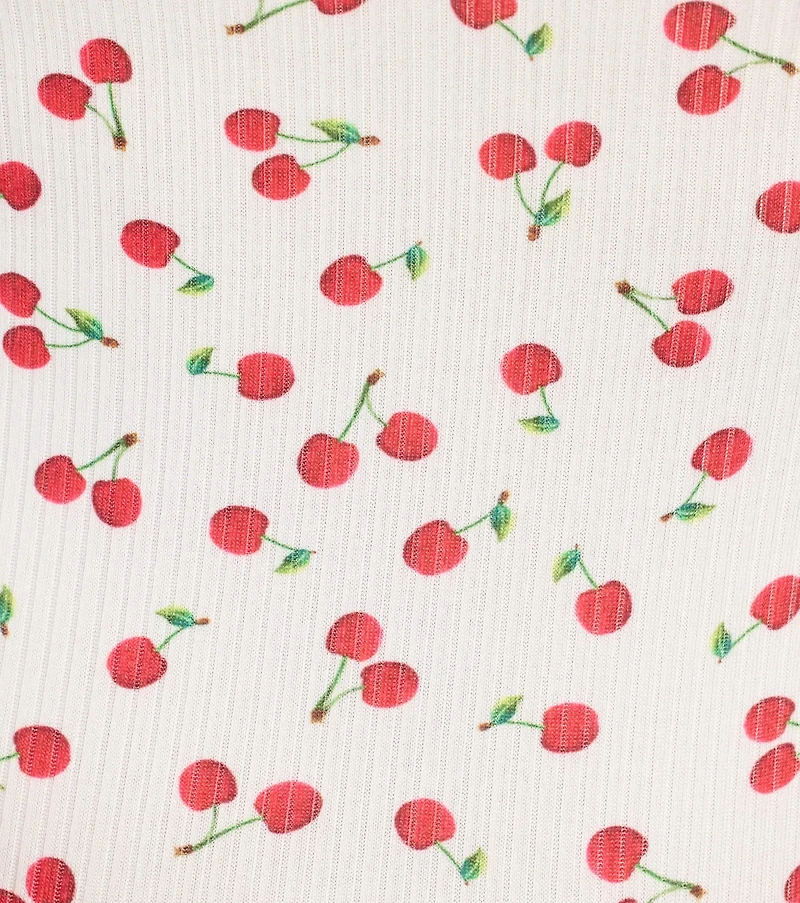 So Juicy Cherry Print Pajama Shorts