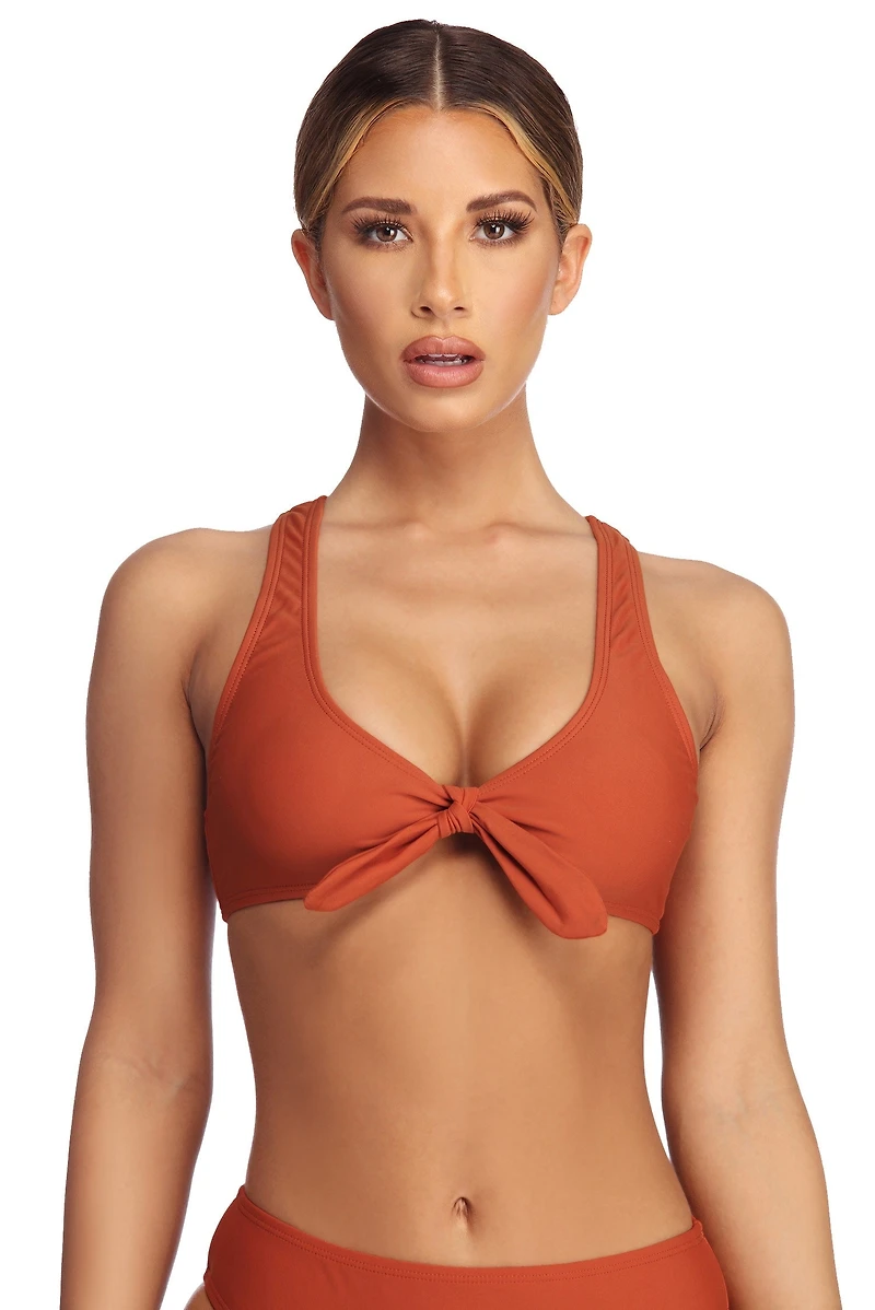 Tied To You Swim Top