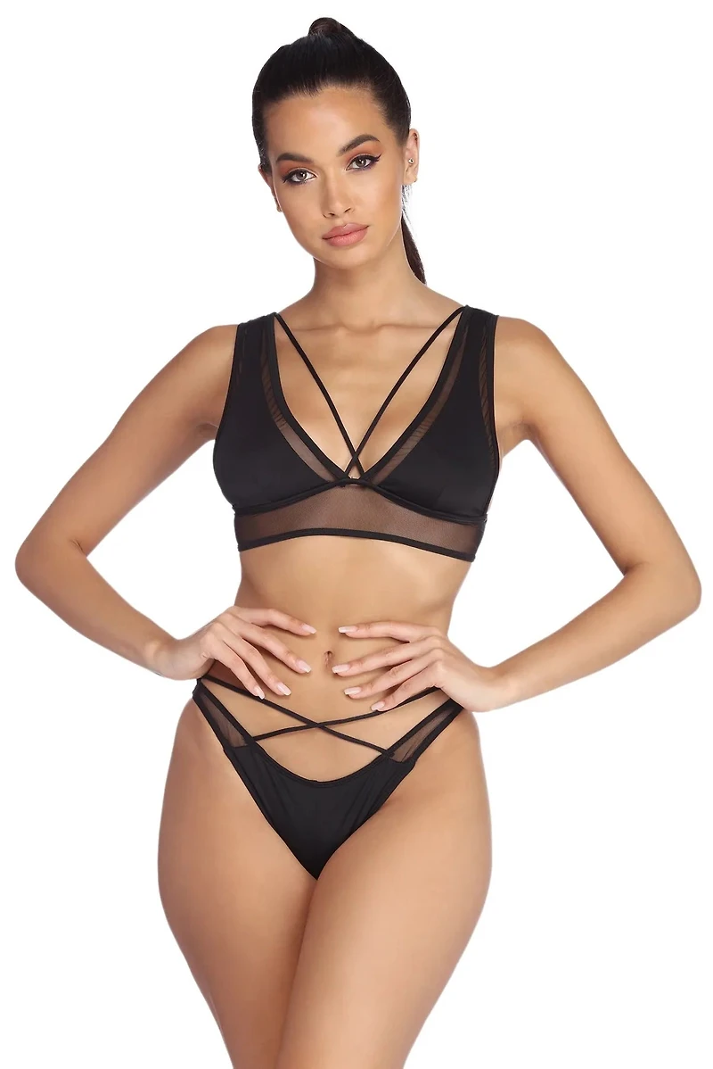 Cross My Heart Swim Top
