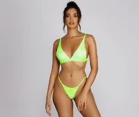 It's Lit Triangle Swim Top