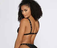 On Holiday Buckle High Waist Swim Top