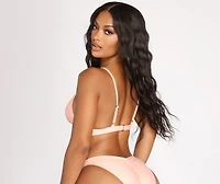 Beach Babe Lace Up Swim Top
