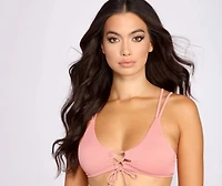 Sunset Beauty Lace Front Bikini Top