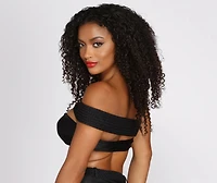 Catch Me Poolside One Shoulder Braided Swim Top