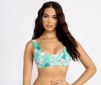 Pretty Under The Palms Tank Swim Top
