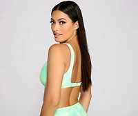 Retro Days Tie Dye Bikini Top