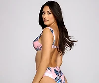 Pretty Palm Paradise Bikini Top