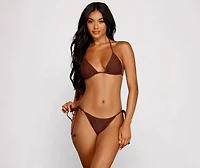What A Catch Fishnet Bikini Top