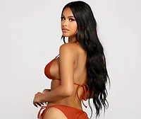 The Classic Tie Back Bikini Top