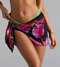 Oasis Babe Floral Wrap Tie Sarong