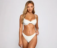 Glow N' Shimmer Low Rise Bikini Bottoms