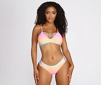 Tie Dye Frenzy Swim Bottoms