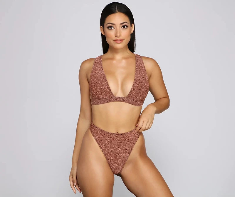 Glam And Glitz High Waist Bikini Bottoms