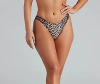 Wild One Leopard Hipster Bikini Bottoms
