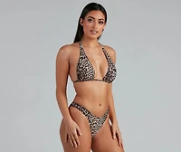 Wild One Leopard Hipster Bikini Bottoms