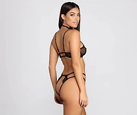 Floral Choker Bra + Panty Set