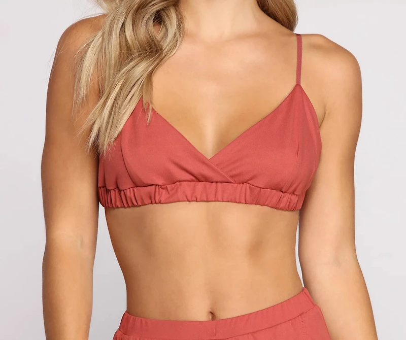 Ready To Lounge Triangle Bralette
