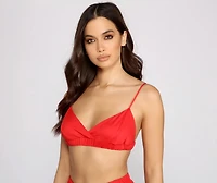 Comfy And Casual Triangle Bralette