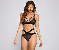 Bring The Sparkle Heat Stone Bralette And Panty Set