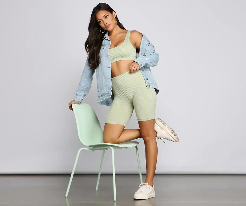 Chic And Seamless Ribbed Bralette