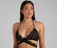 Wrapped Lace Sultry Bra And Panty Set