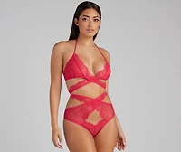 Wrapped Lace Sultry Bra And Panty Set
