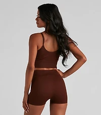 Never Take Off Seamless Longline Bralette