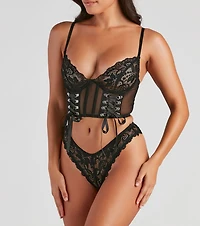 Dangerous Curves Lace Bra And Panty